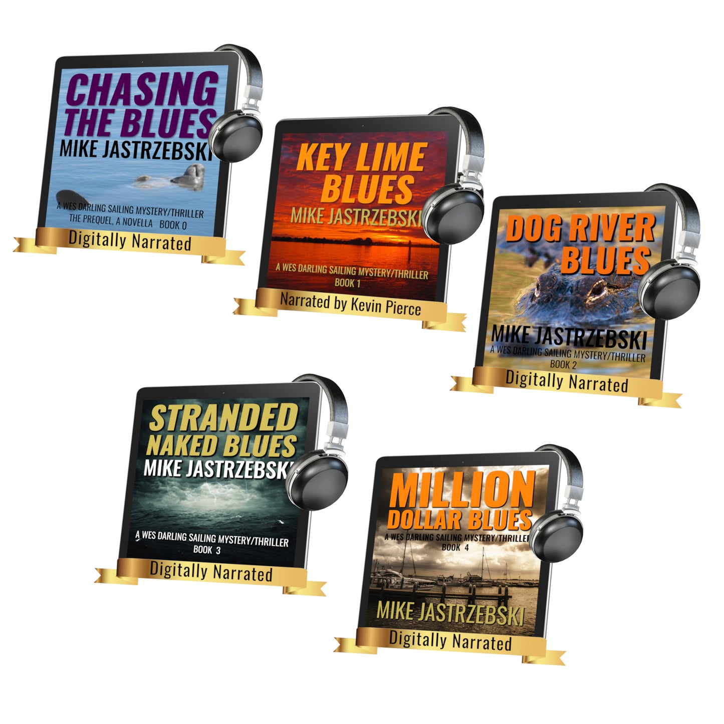 The Wes Darling Sailing Mystery Thriller - 5 Book Audio Bundle  
